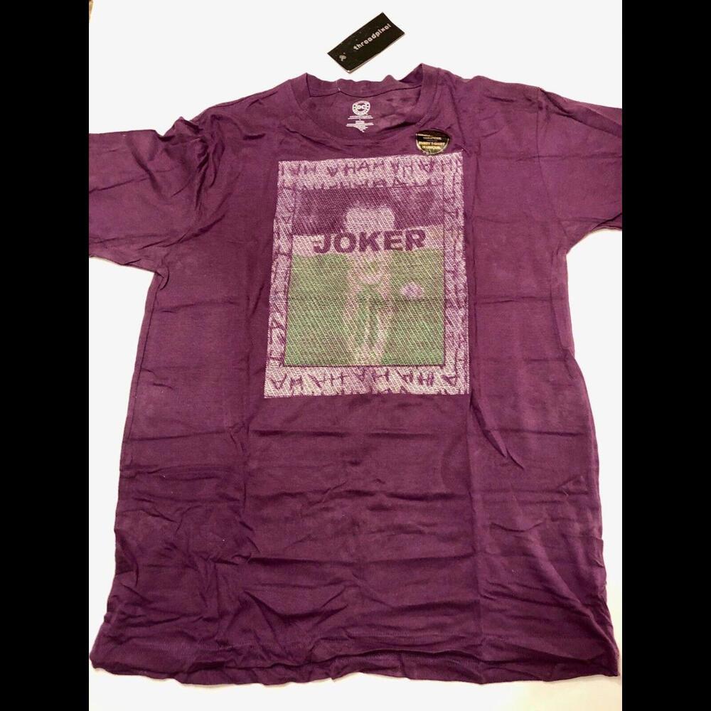 DC Comics Threadpixel Joker T-shirt Purple Large